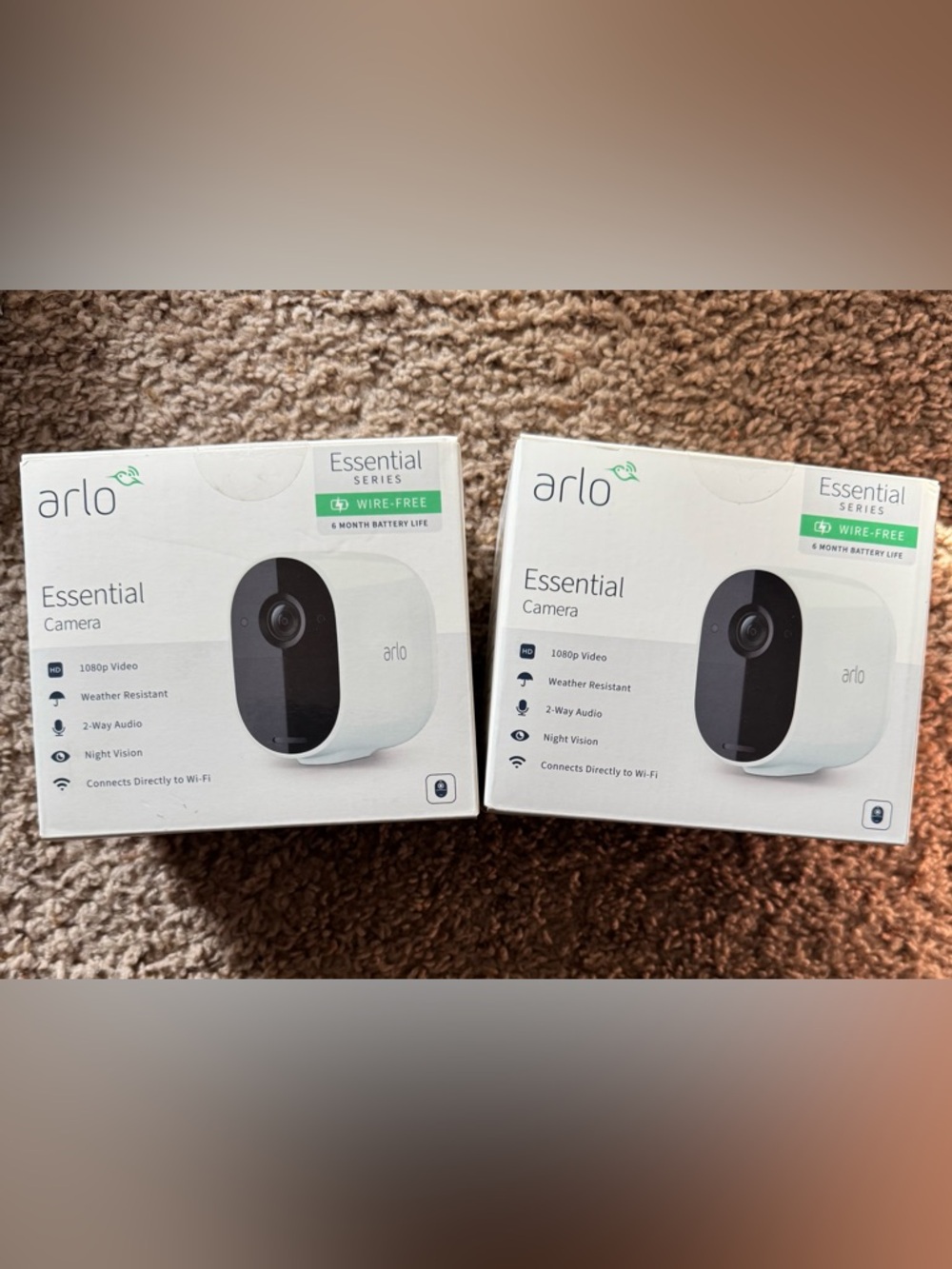 (SOLD) New Arlo Essential Wireless Outdoor Camera, Battery Powered, 1-Cam